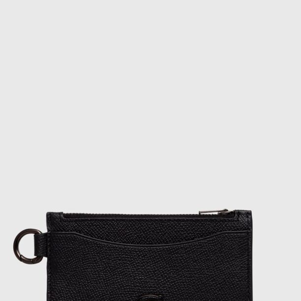 Coach carcasa din piele culoarea negru