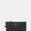 Coach portofel de piele culoarea negru