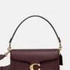 Coach poseta de piele culoarea bordo