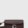 Coach poseta de piele culoarea maro