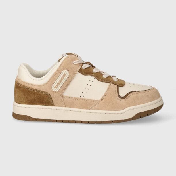 Coach sneakers din piele C201 culoarea bej