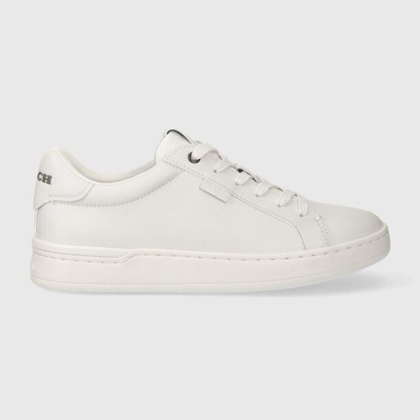 Coach sneakers din piele Lowline culoarea alb