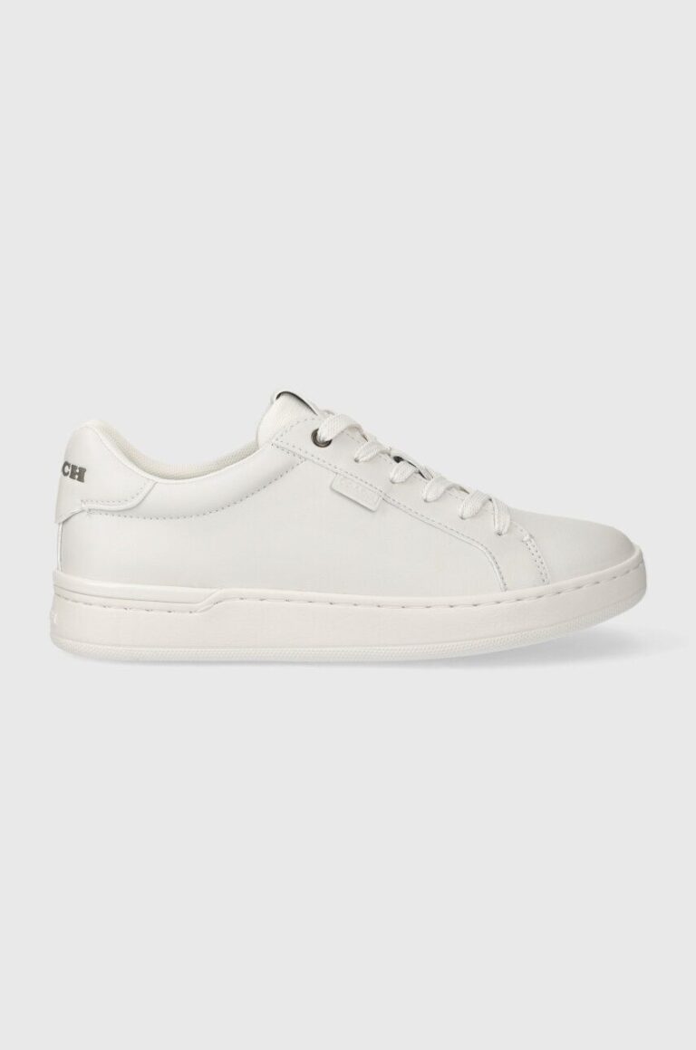 Coach sneakers din piele Lowline culoarea alb