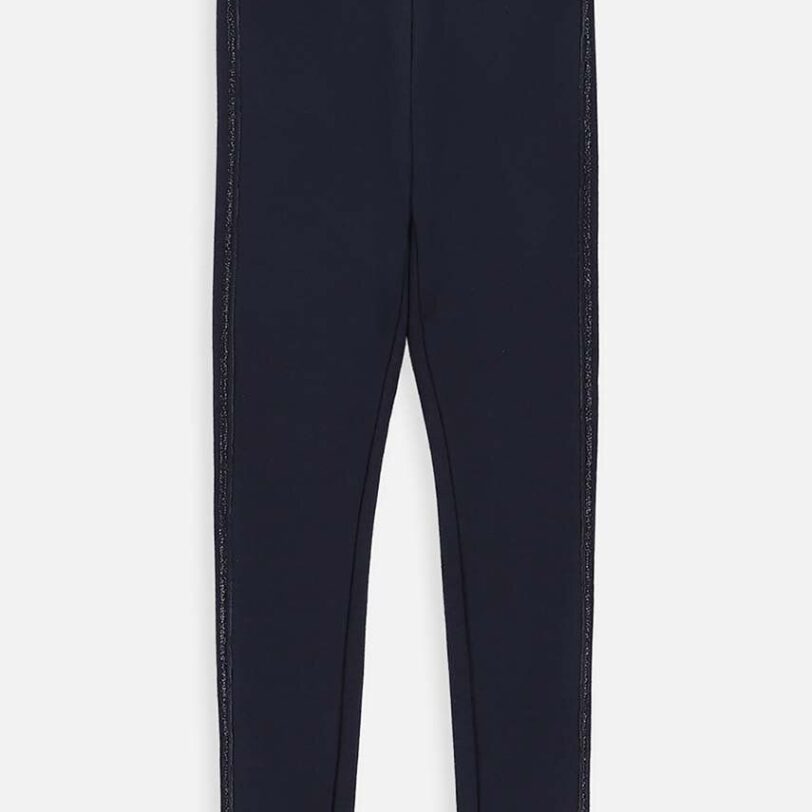 Coccodrillo leggins copii culoarea albastru marin