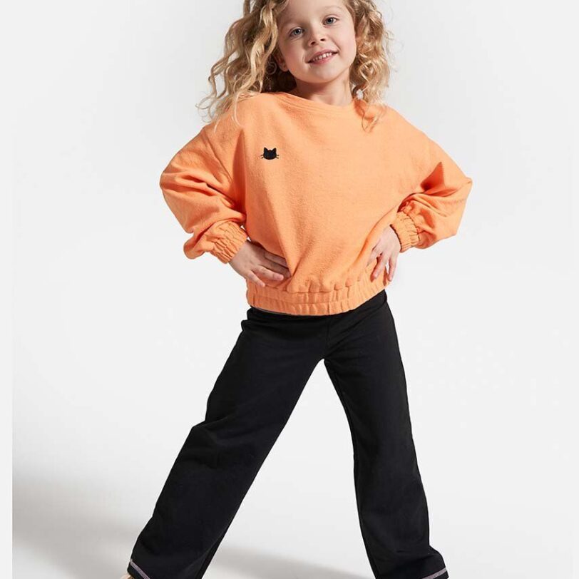 Coccodrillo pantaloni copii culoarea negru