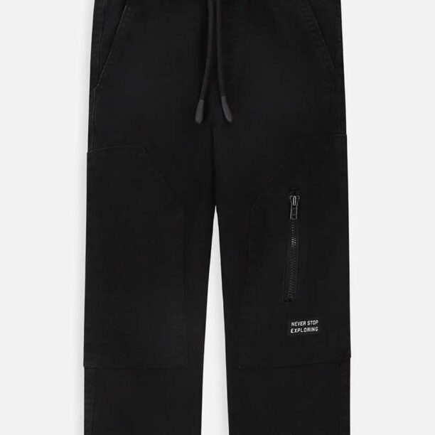 Coccodrillo pantaloni copii culoarea negru