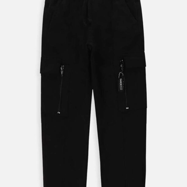 Coccodrillo pantaloni copii culoarea negru