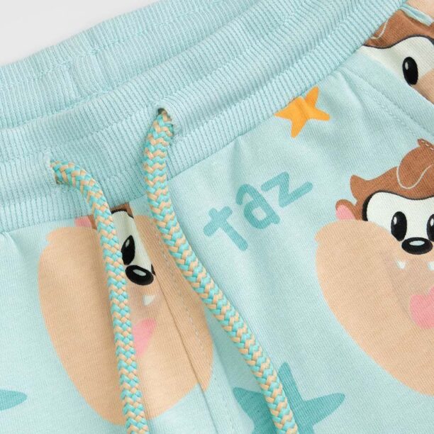 Coccodrillo pantaloni scurti bebe culoarea turcoaz preţ