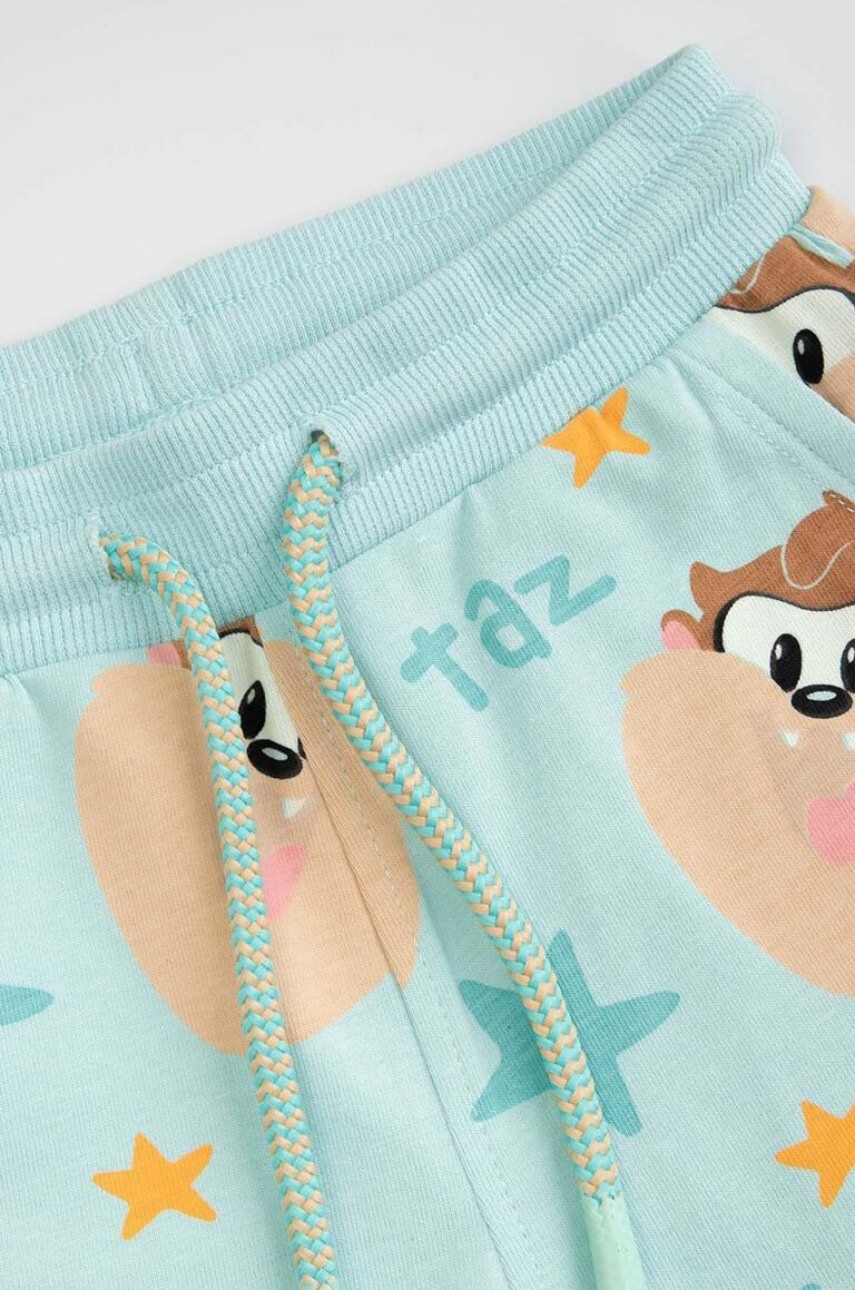 Coccodrillo pantaloni scurti bebe culoarea turcoaz preţ