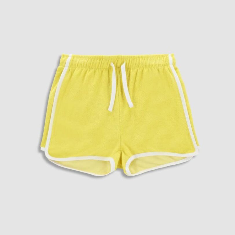 Coccodrillo pantaloni scurti copii culoarea galben
