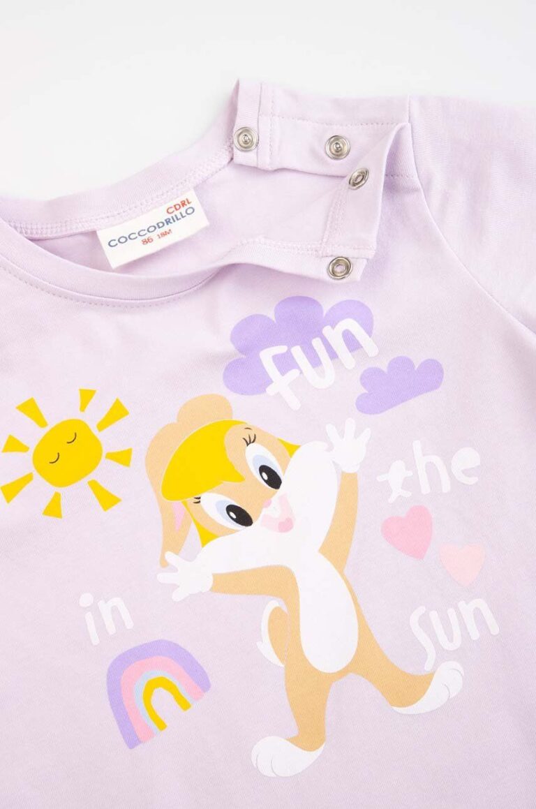 Coccodrillo tricou copii x Looney Tunes culoarea violet preţ