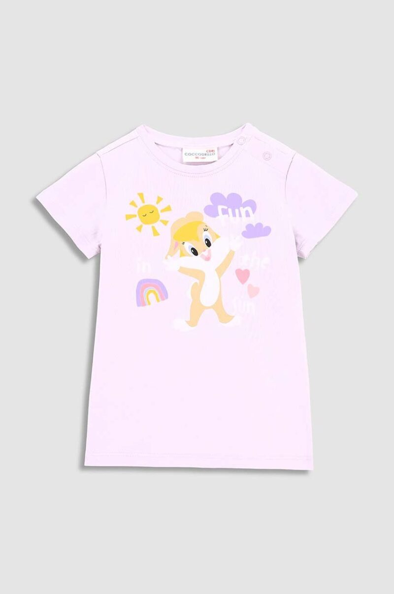 Coccodrillo tricou copii x Looney Tunes culoarea violet