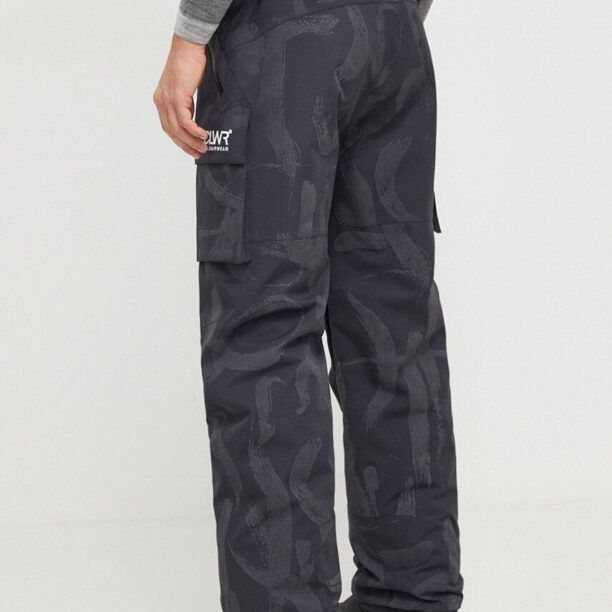 Colourwear pantaloni Mountain Cargo culoarea negru preţ