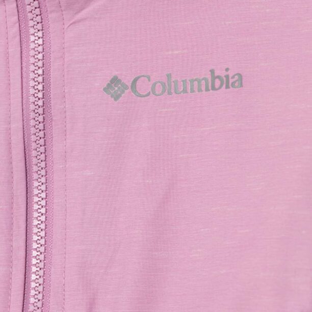 Columbia geaca copii Rainy Trails Fleece culoarea roz preţ