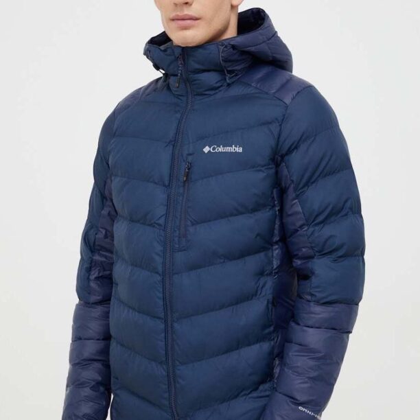 Columbia geacă sport Labyrinth Loop Hooded Jacket culoarea bleumarin