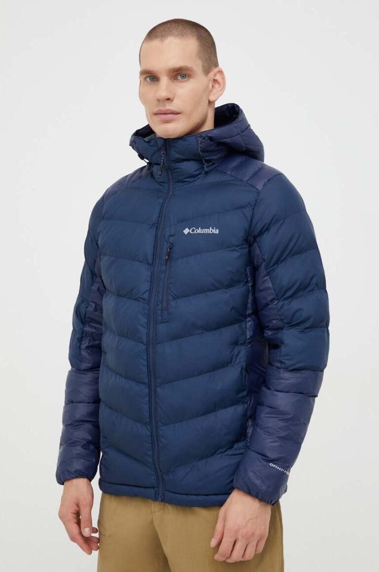 Columbia geacă sport Labyrinth Loop Hooded Jacket culoarea bleumarin