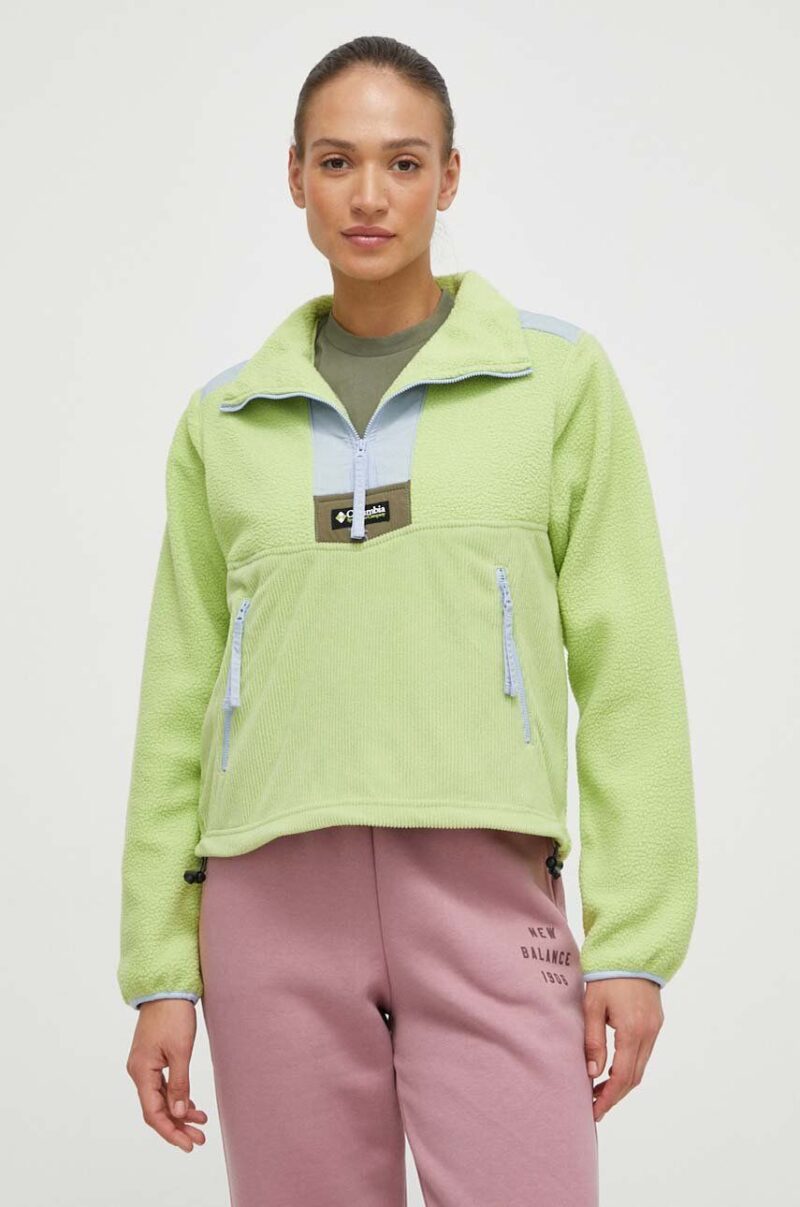 Columbia hanorac fleece Riptide culoarea verde