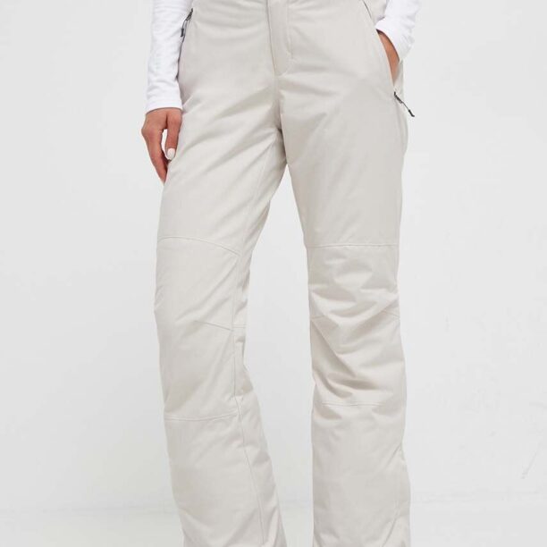 Columbia pantaloni Shafer Canyon Insulated culoarea bej