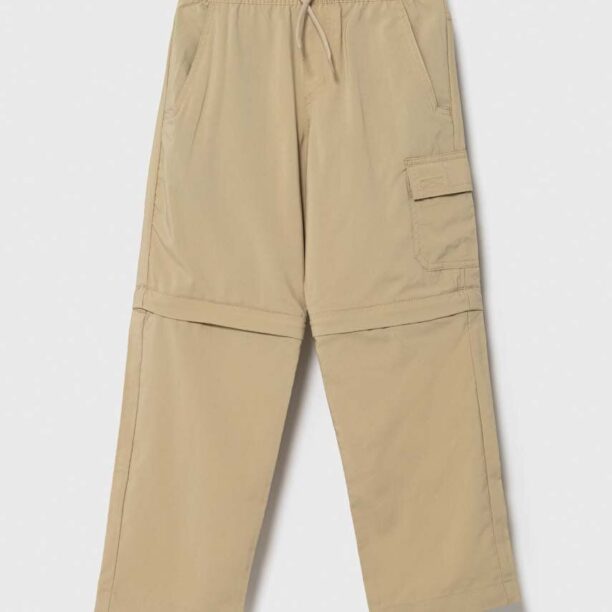 Columbia pantaloni copii Silver Ridge Utilit culoarea bej