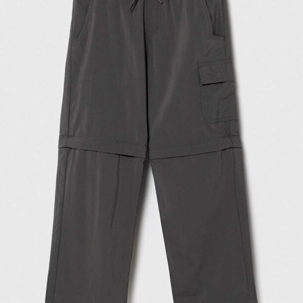 Columbia pantaloni copii Silver Ridge Utilit culoarea gri