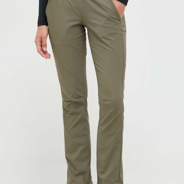 Columbia pantaloni de exterior Leslie Falls culoarea verde