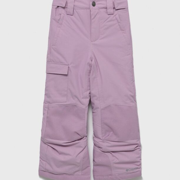 Columbia pantaloni de schi pentru copii culoarea roz