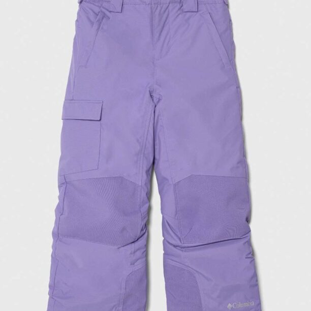 Columbia pantaloni de schi pentru copii culoarea violet