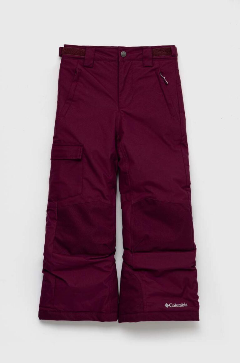 Columbia pantaloni de schi pentru copii culoarea violet