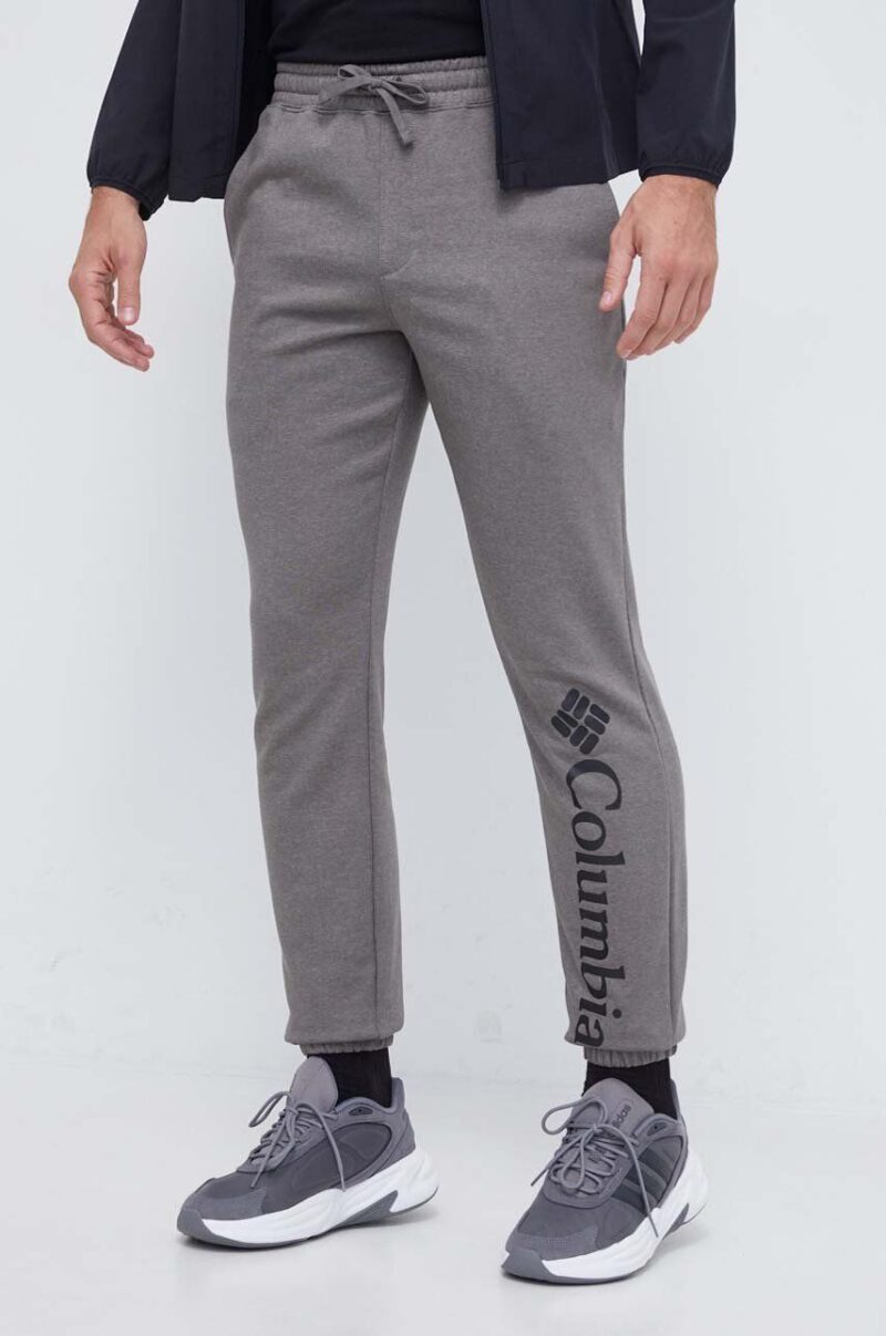 Columbia pantaloni de trening Trek culoarea gri