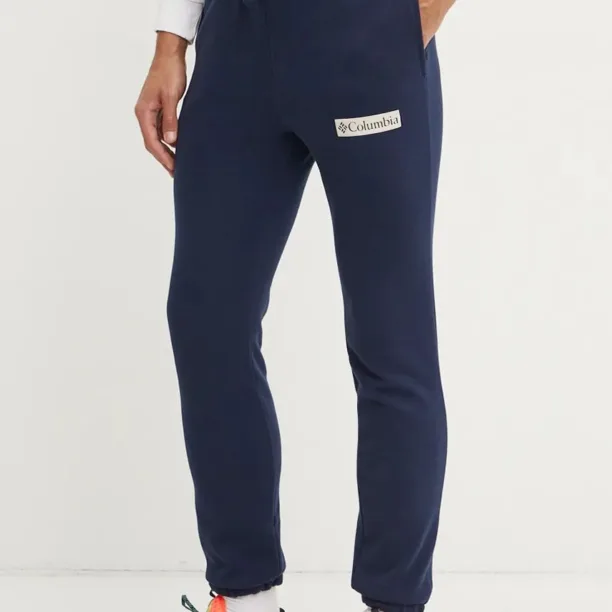 Columbia pantaloni de trening culoarea albastru marin