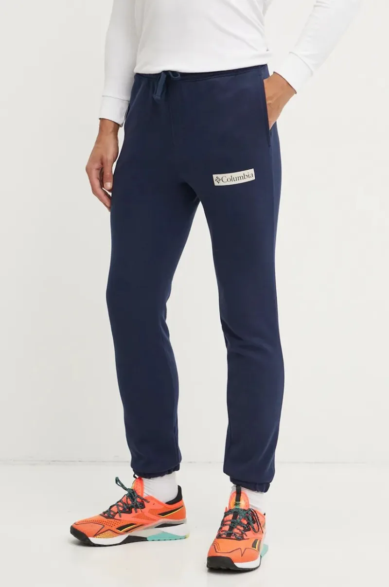 Columbia pantaloni de trening culoarea albastru marin