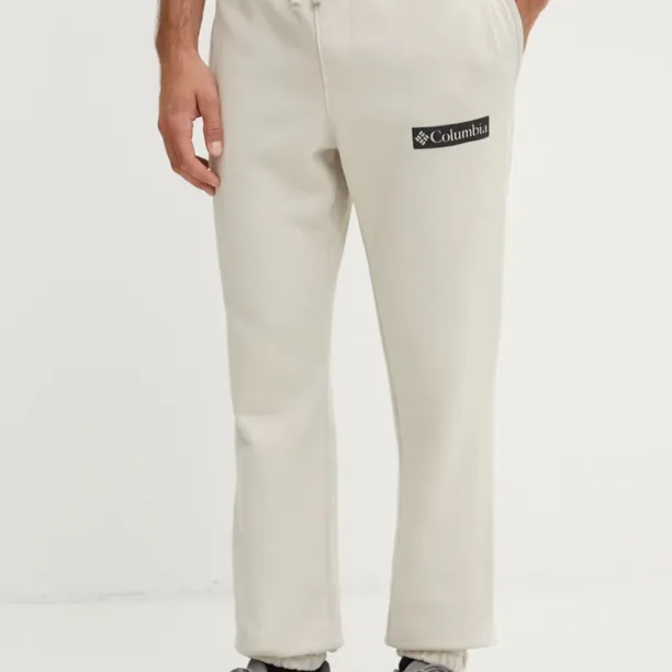 Columbia pantaloni de trening culoarea bej