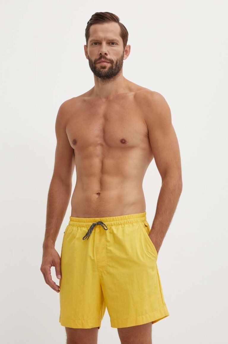 Columbia pantaloni scurti de baie Summerdry culoarea galben