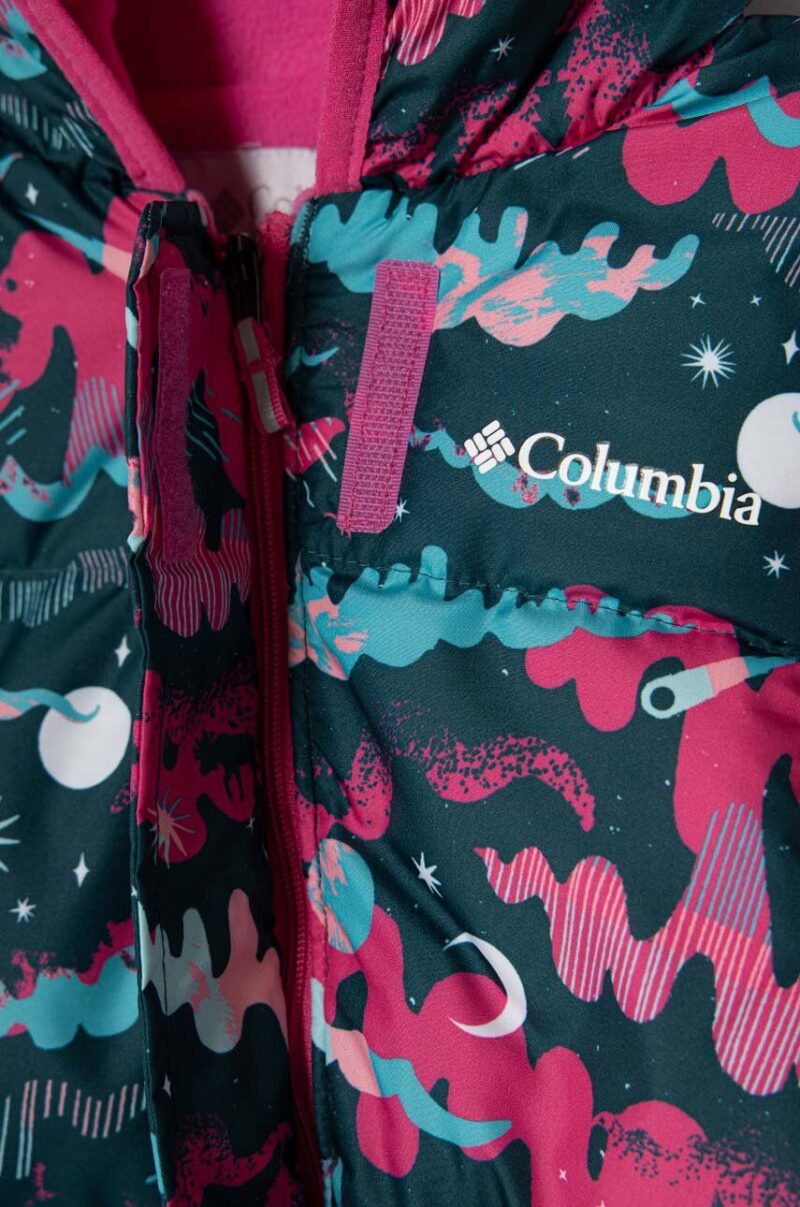 Columbia salopeta din puf pentru bebelusi culoarea violet preţ