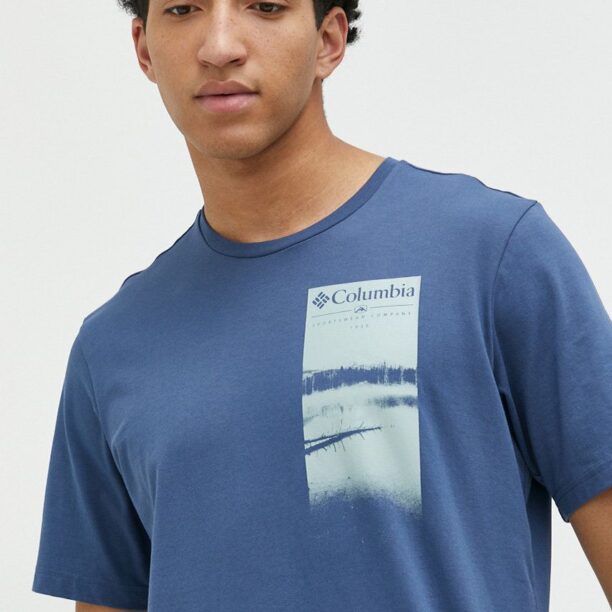 Columbia tricou din bumbac Explorers Canyon cu imprimeu 2036441