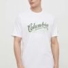 Columbia tricou din bumbac Rockaway River culoarea alb