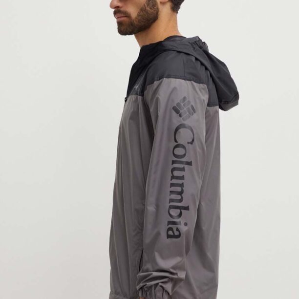 Columbia windbreaker TERREX Flash Challenger culoarea gri