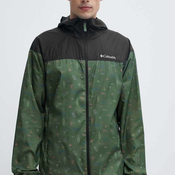 Columbia windbreaker TERREX Flash Challenger culoarea verde