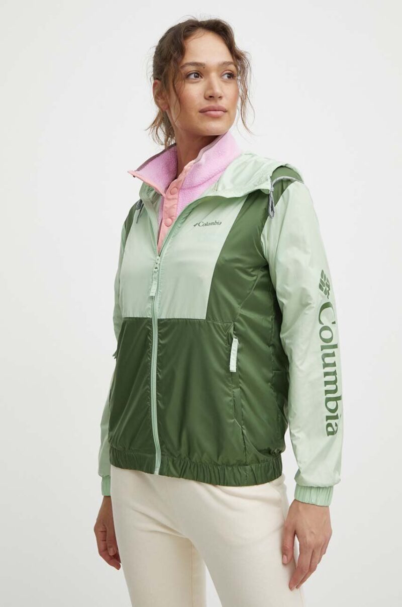 Columbia windbreaker TERREX Lily Basin culoarea verde 2034931