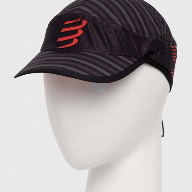 Compressport sapca Pro Racing Cap culoarea negru