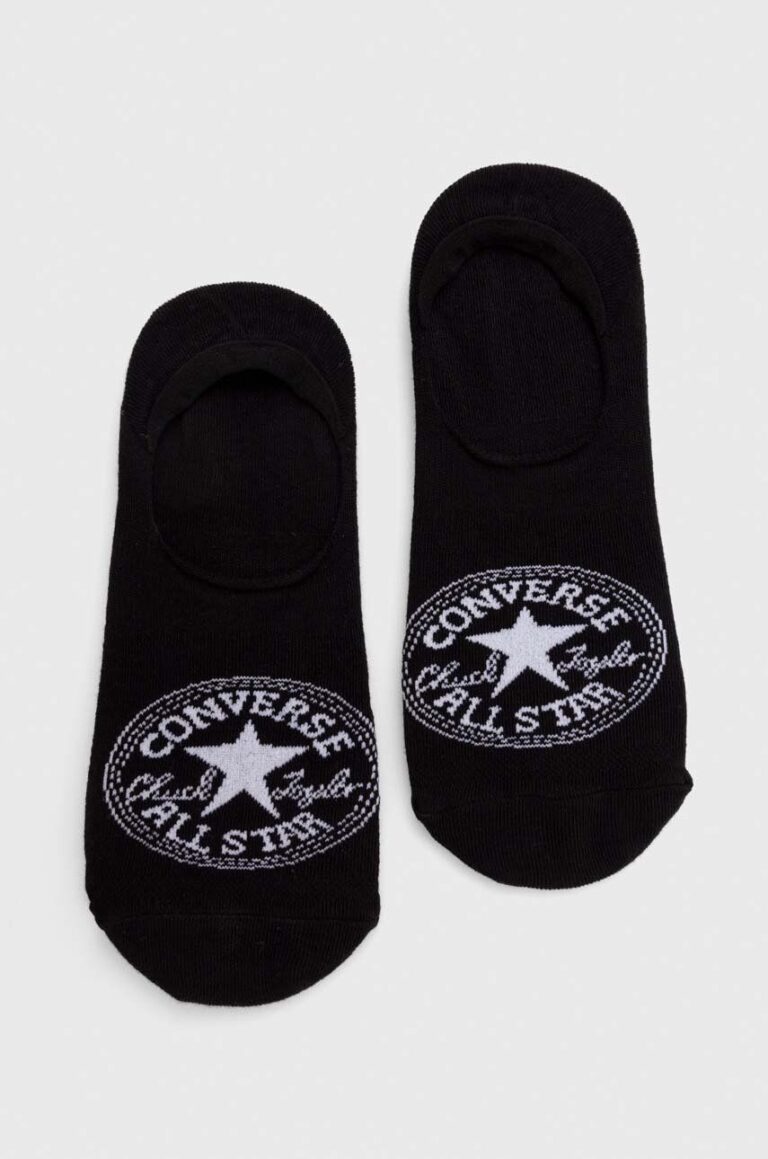 Converse sosete 2-pack culoarea negru