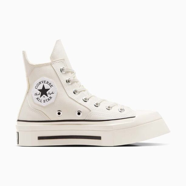 Converse teniși Chuck 70 De Luxe Squared HI culoarea bej