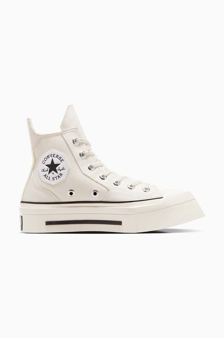 Converse teniși Chuck 70 De Luxe Squared HI culoarea bej