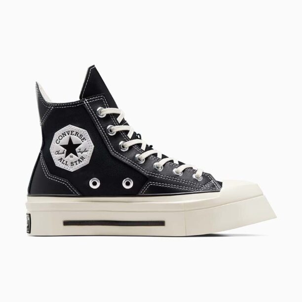 Converse teniși Chuck 70 De Luxe Squared HI culoarea negru