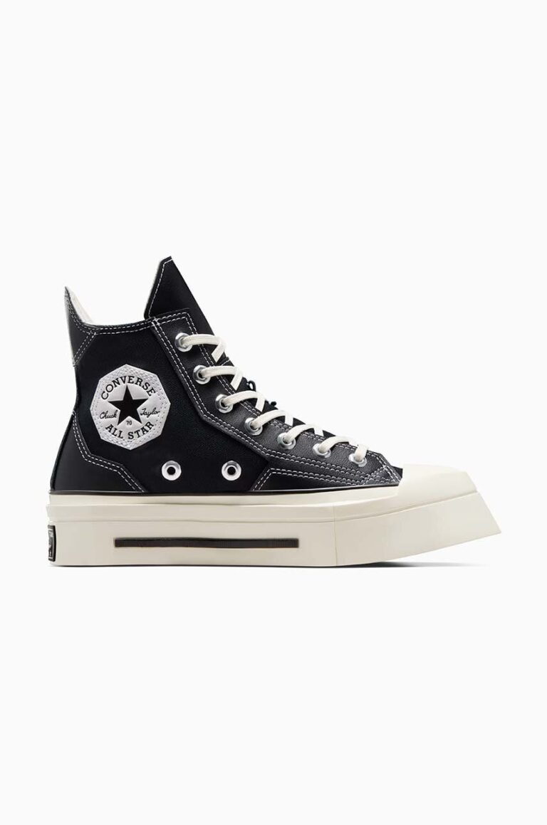 Converse teniși Chuck 70 De Luxe Squared HI culoarea negru