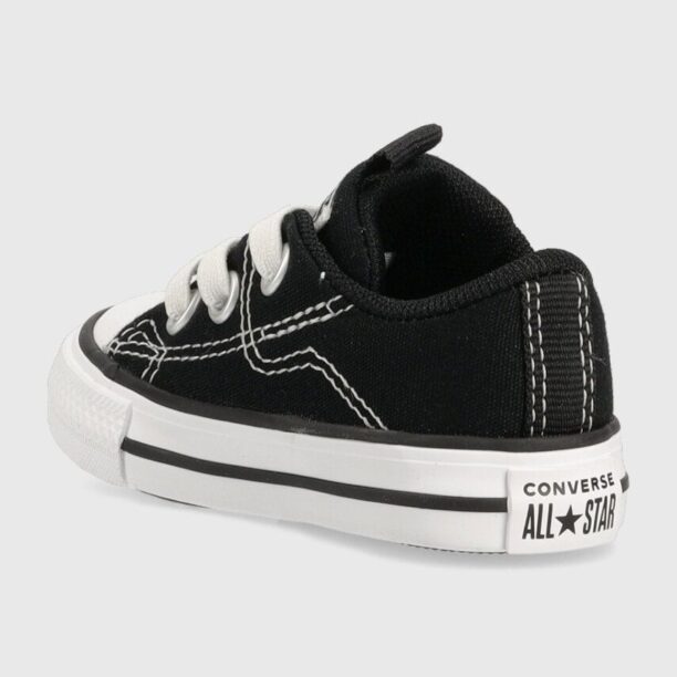 Converse tenisi copii CON OBUWIE A01038C RAVE culoarea negru preţ