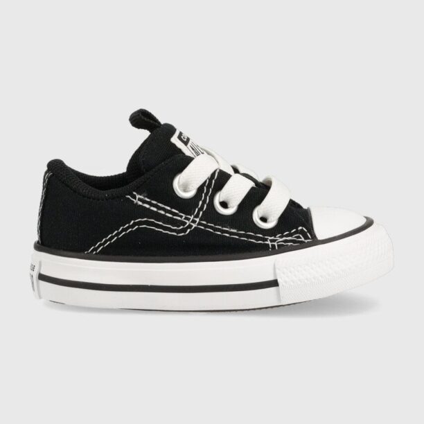 Converse tenisi copii CON OBUWIE A01038C RAVE culoarea negru