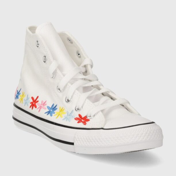 Converse tenisi copii culoarea alb preţ