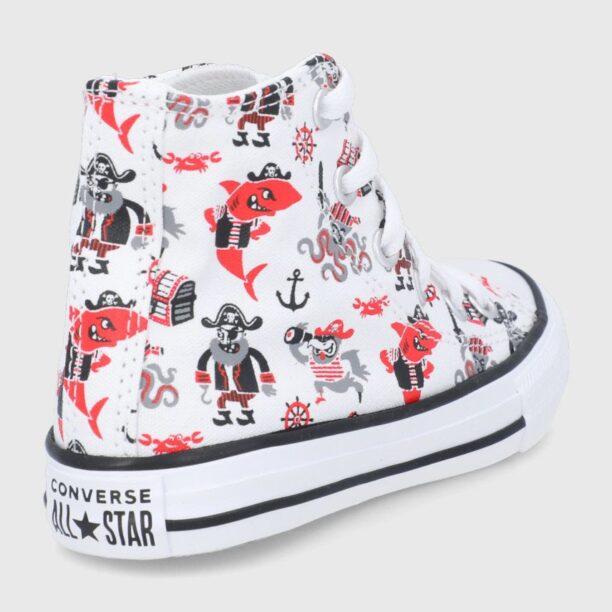 Converse tenisi copii culoarea alb preţ