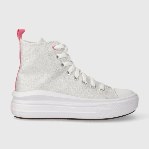 Converse tenisi copii culoarea argintiu